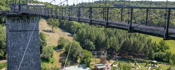 Viaduc de la Souleuvre descente en tyrolienne