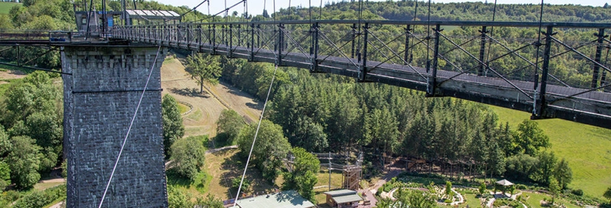 Viaduc de la Souleuvre descente en tyrolienne